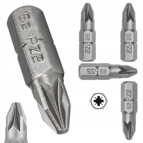 Końcówka do wkrętarek Bit Pozidriv PZ 2 25 mm 4 sztuki Arvex