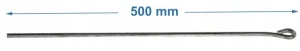 Pręt drut mocujący z oczkiem 50cm do profil CD60 płyta GK | Budmat | 50 szt