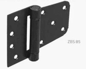 Zawias bramowy ozdobny czarny zbs 85c 85x52x100x2,5 mm domax 1 sztuka