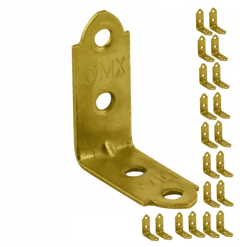 Kątownik stalowy montażowy kw2 40x40x17x1,5  złoty domax 20 szt