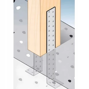 Kątownik stalowy montażowy kotwowy kk11 210x43x40x4,0 - 10 szt domax