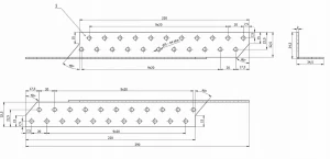 Łącznik krokwiowy LK8 prawy 290x32x220 domax 1 szt