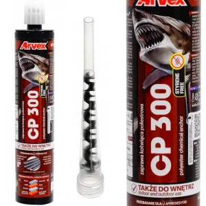 Poliestrowa zaprawa kotwiąca klej żywica do betonu cp 300 300ml + mieszadło