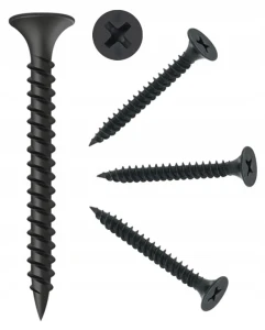 WKRĘTY DO PŁYT GK PROFILI DREWNA METALU CZARNE FOSFATOWANE 3,5x55mm | 1kg