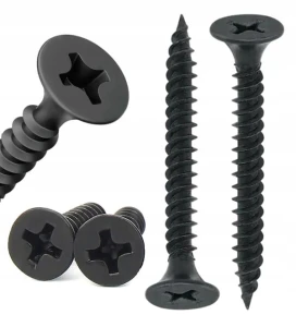 WKRĘTY DO PŁYT GK PROFILI DREWNA METALU CZARNE FOSFATOWANE 3,5x55mm | 1kg