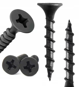 Wkręty do drewna czarne ph2 fosfatowane do płyt gk regips 3,5 x 25 mm | 1kg
