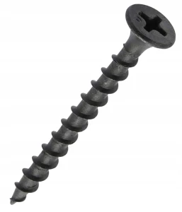 WKRĘTY DO DREWNA CZARNE PH2 FOSFATOWANE DO PŁYT GK REGIPS 4,8 x 100mm | 1kg