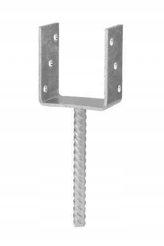 Podstawa słupa do wmurowania ocynk ogniowy 120mm 121x120x60x4,0 1 sztuka