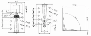 Kątownik stalowy montażowy kps1 90x90x65x1,5mm - 1 szt domax