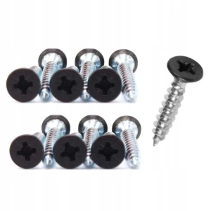 Wkręty do drewna czarne 4,5x35mm 12 sztuk zas domax