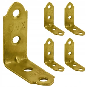 Kątownik stalowy montażowy kw2 40x40x17x1,5 złoty 10 szt domax