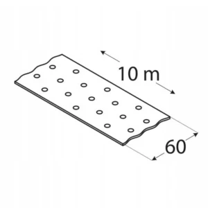 Taśma stalowa montażowa tm3 60x2,0mm x 10mb 1 szt domax