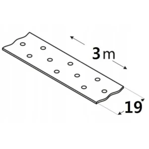 Taśma stalowa montażowa tm5 19x0,9mm 3mb 1 szt domax