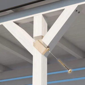 Wkręty ciesielskie do drewna 6x60mm talerzowe podkładkowe tx domax 100 szt