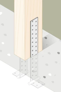 Kątownik stalowy montażowy kotwowy kk3 40x400x40x2,0 - 1 szt domax