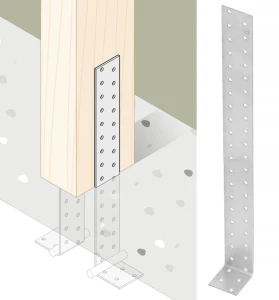 Kątownik stalowy montażowy kotwowy kk3 40x400x40x2,0 - 1 szt domax
