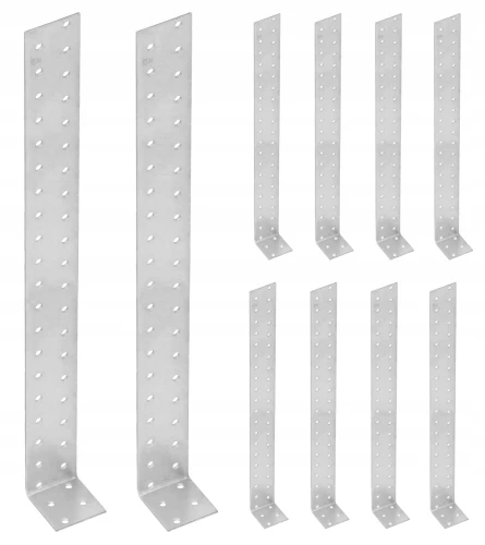 Kątownik stalowy montażowy kotwowy kk3 40x400x40x2,0 – 10 szt domax