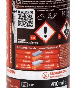 Kotwa chemiczna arvex klej żywica do betonu zaprawa kotwiąca cps380+30