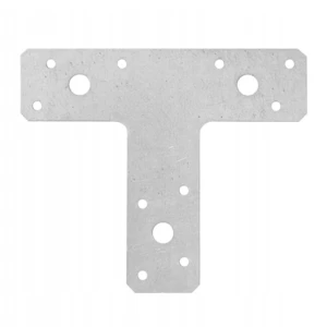 Łącznik montażowy płaski typu T srebrny KT2 150x127x38x2,0 - 10 szt
