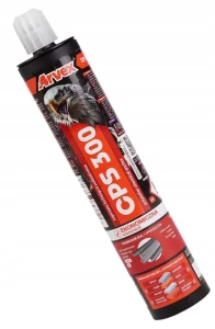 ZS: 1x Arvex CPS 300 ml, 2x mieszacz, 10x tuleja 12x80 M6-M8, 10x pręt gwintowany M8x100