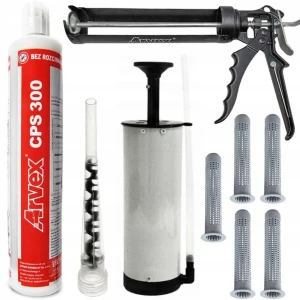 Kotwa chemiczna CPS 300 zaprawa + pistolet + pompka + mieszadło Zestaw #6