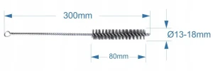Zestaw stalowy wycior szczotka druciana Ø 8-12 mm – 3 sztuki