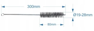 Zestaw stalowy wycior szczotka druciana Ø 8-12 mm – 3 sztuki
