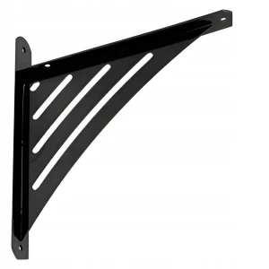 Wspornik ażurowy trójkątny WAT 190 - 200x194x26 mm - 1 szt czarny domax