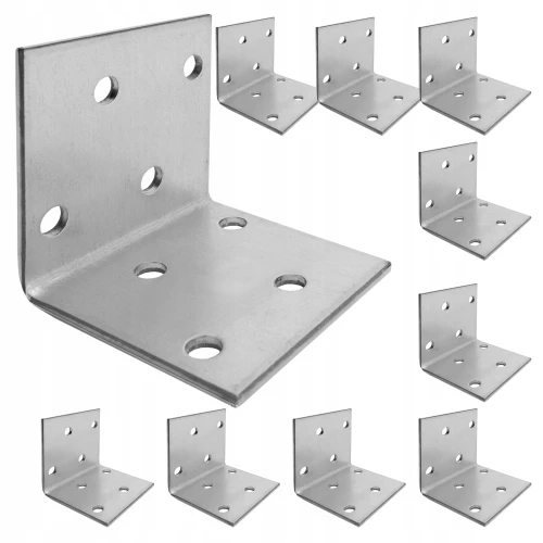 Kątownik stalowy montażowy km1 40x40x40 mm 10 szt domax